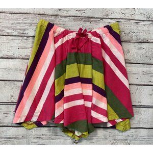 Crazy 8 Colorful Striped Skirt With Elastic Waistband (Small 5-6)